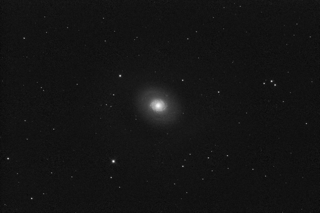 A spiral galaxy in the constellation Canes Venatici.  Taken 2014-02-02 with T18, a 12.5" Planewave CDK, a medium deep field telescope used for hybrid imaging/science missions.  Located at AstroCamp Observatory in Nerpio, Spain